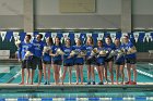 Swimming Senior Day  Wheaton College Women's Swimming & Diving seniors were honored on Senior Day prior to the team’s duel meet against Babson, January 11, 2020. - Photo By: KEITH NORDSTROM : Wheaton, Swimming, Senior Day